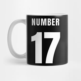 NUMBER 17 FRONT-PRINT Mug